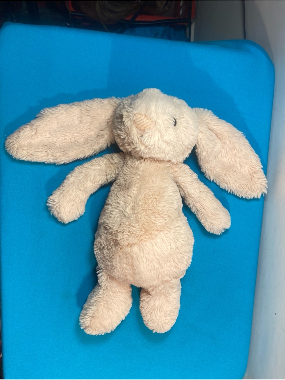 Jellycat Beige Plush Bunny with Gold Tag